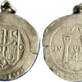 Cuatro reales de plata Carlos V
