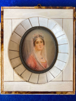 Miniatura de dama con tiara